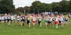 Start of the senior mens Northern Cross Country Relay, Graves Park, Sheffield.